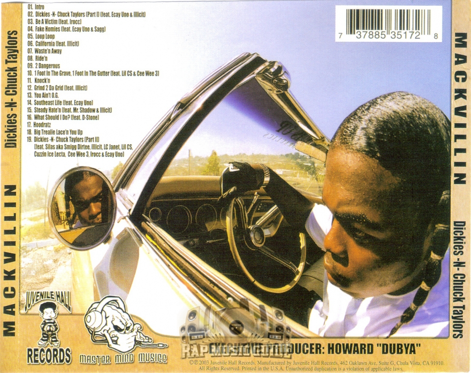 Mackvillin - Dickies -N- Chuck Taylors: 1st Press. CD | Rap Music 